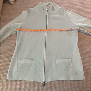 Women's Light Blue Zip-Up Jacket
